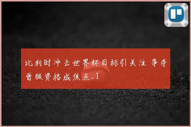 比利时冲击世界杯目标引关注 争夺晋级资格成焦点_1